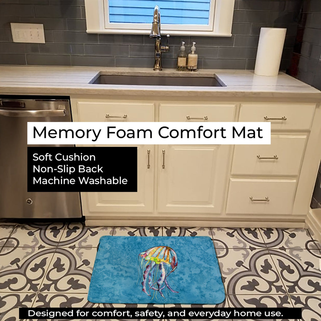 Jellyfish Memory Foam Kitchen Mat Machine Washable Anti-Fatigue Cushion Comfort Bath or Kitchen Rug
