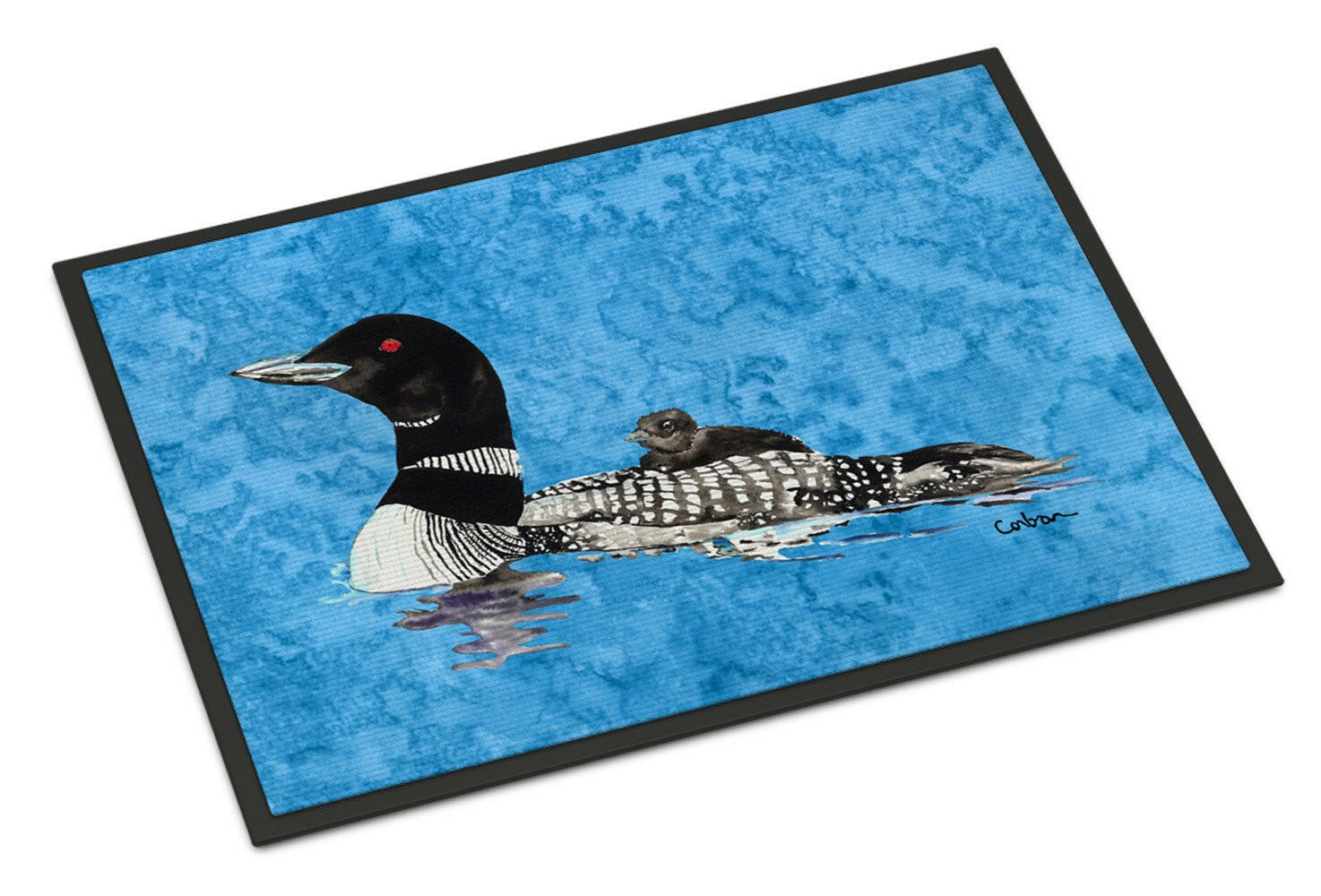 Momma and Baby Loon Doormat Indoor Outdoor 18H X 27W Front Door Mat Rugs for Entryway, Non Slip Washable