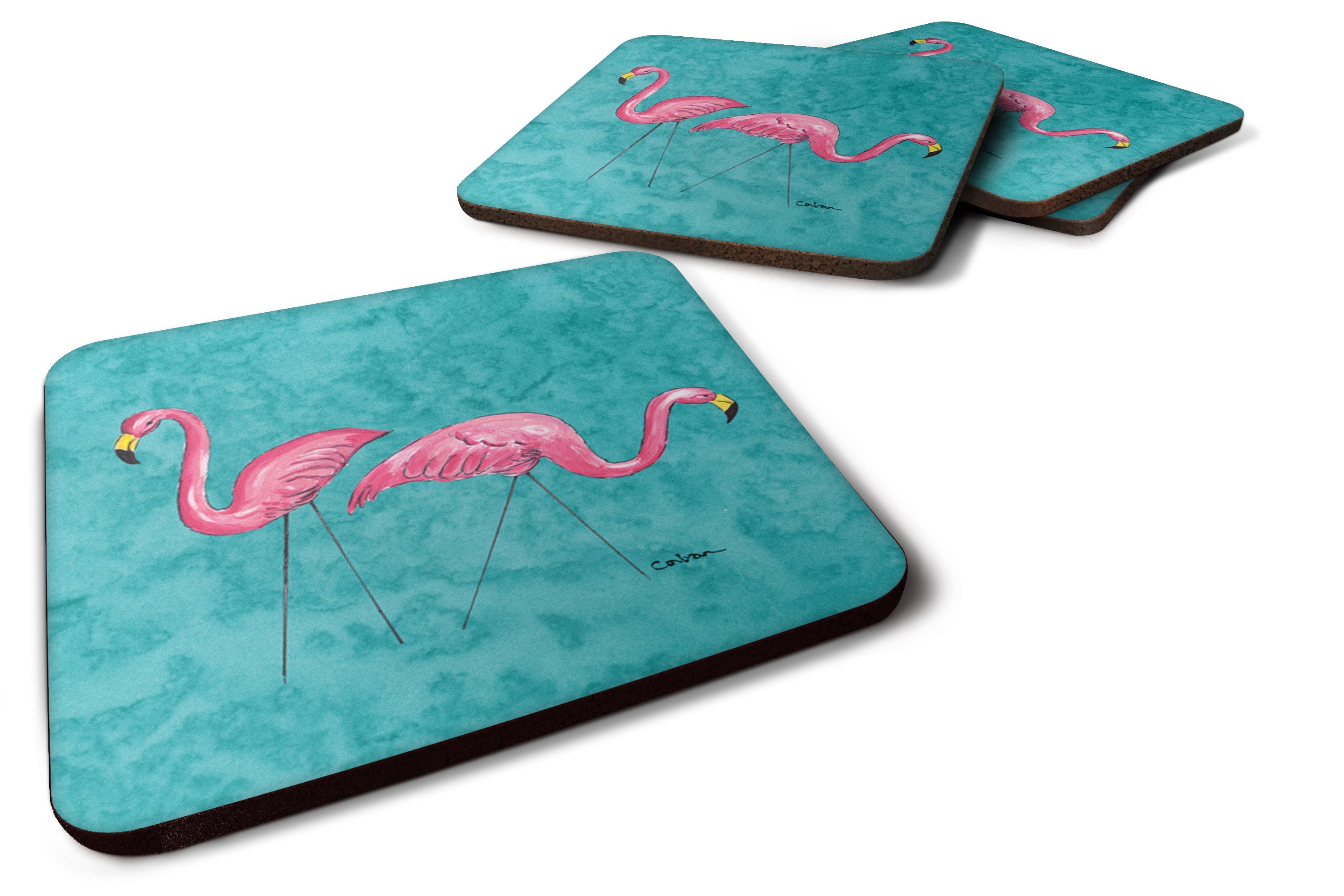 Welcome to the Trailer Foam Coasters Set of 4 Cup Coasters for Indoor Outdoor, Tabletop Protection, Anti Slip, Mouse pad Material