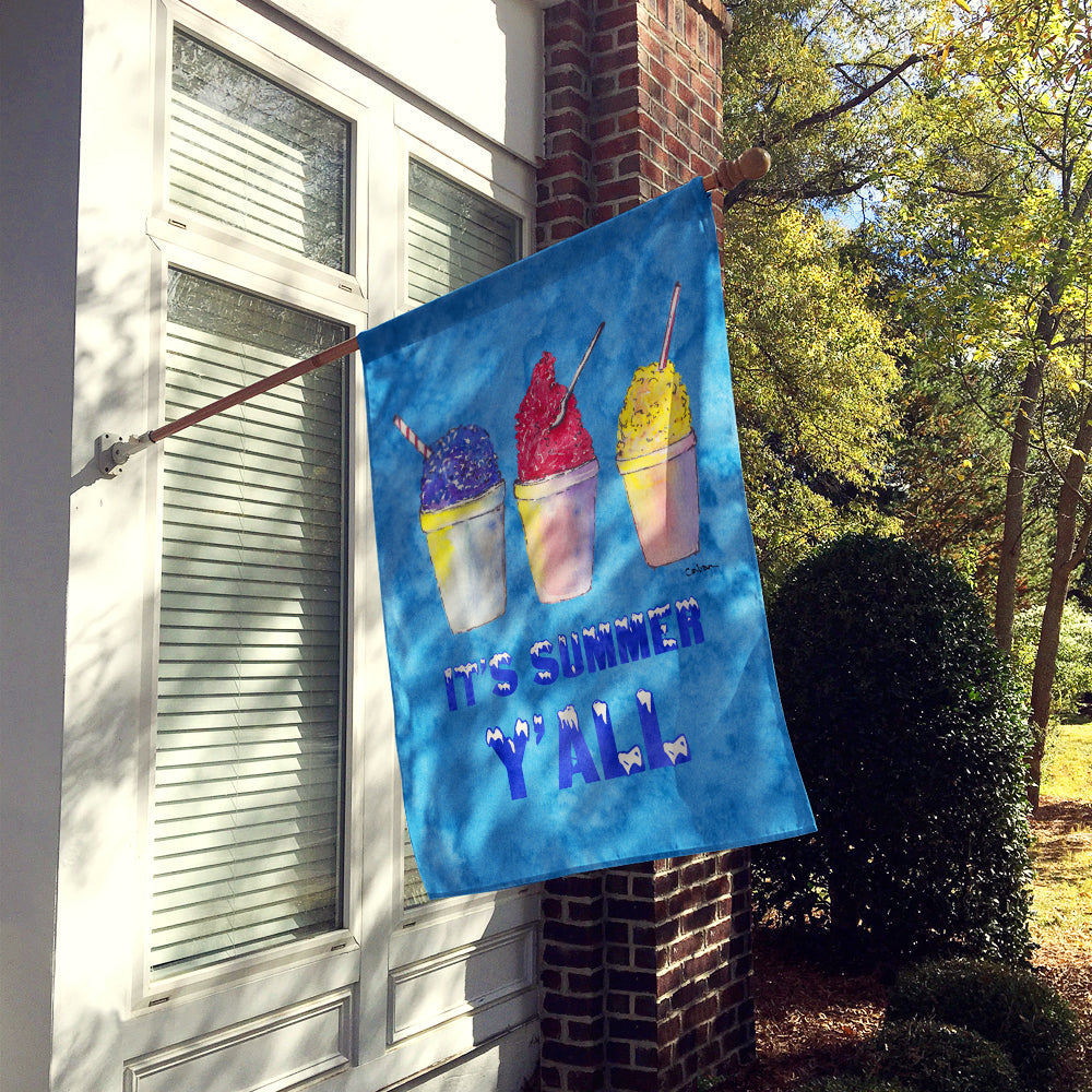 Snowballs and Snowcones House Flag 28x40 Porch Sleeve Pole Decorative Outside Yard Banner Artwork Wall Hanging, Polyester