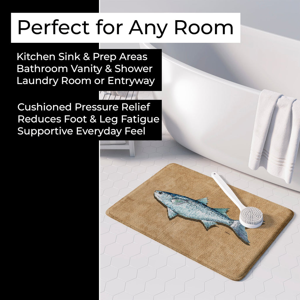 Mullet Memory Foam Kitchen Mat Machine Washable Anti-Fatigue Cushion Comfort Bath or Kitchen Rug