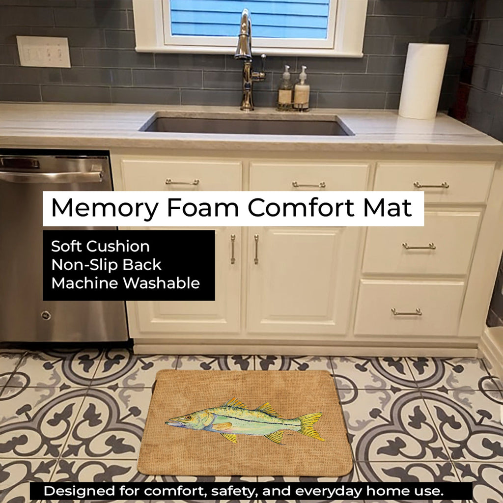 Snook Memory Foam Kitchen Mat Machine Washable Anti-Fatigue Cushion Comfort Bath or Kitchen Rug