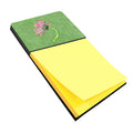 Gerber Daisy Pink Watercolor Sticky Note Holder Refillable Dispenser Desk Accessory 3x3 Pad Gift