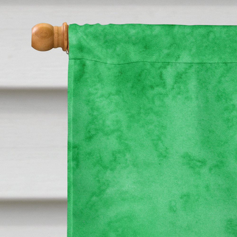 Butterfly Orange on Green House Flag 28x40 Porch Sleeve Pole Decorative Outside Yard Banner Artwork Wall Hanging, Polyester