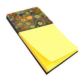 Abstract with Mother Earth Watercolor Sticky Note Holder Refillable Dispenser Desk Accessory 3x3 Pad Gift