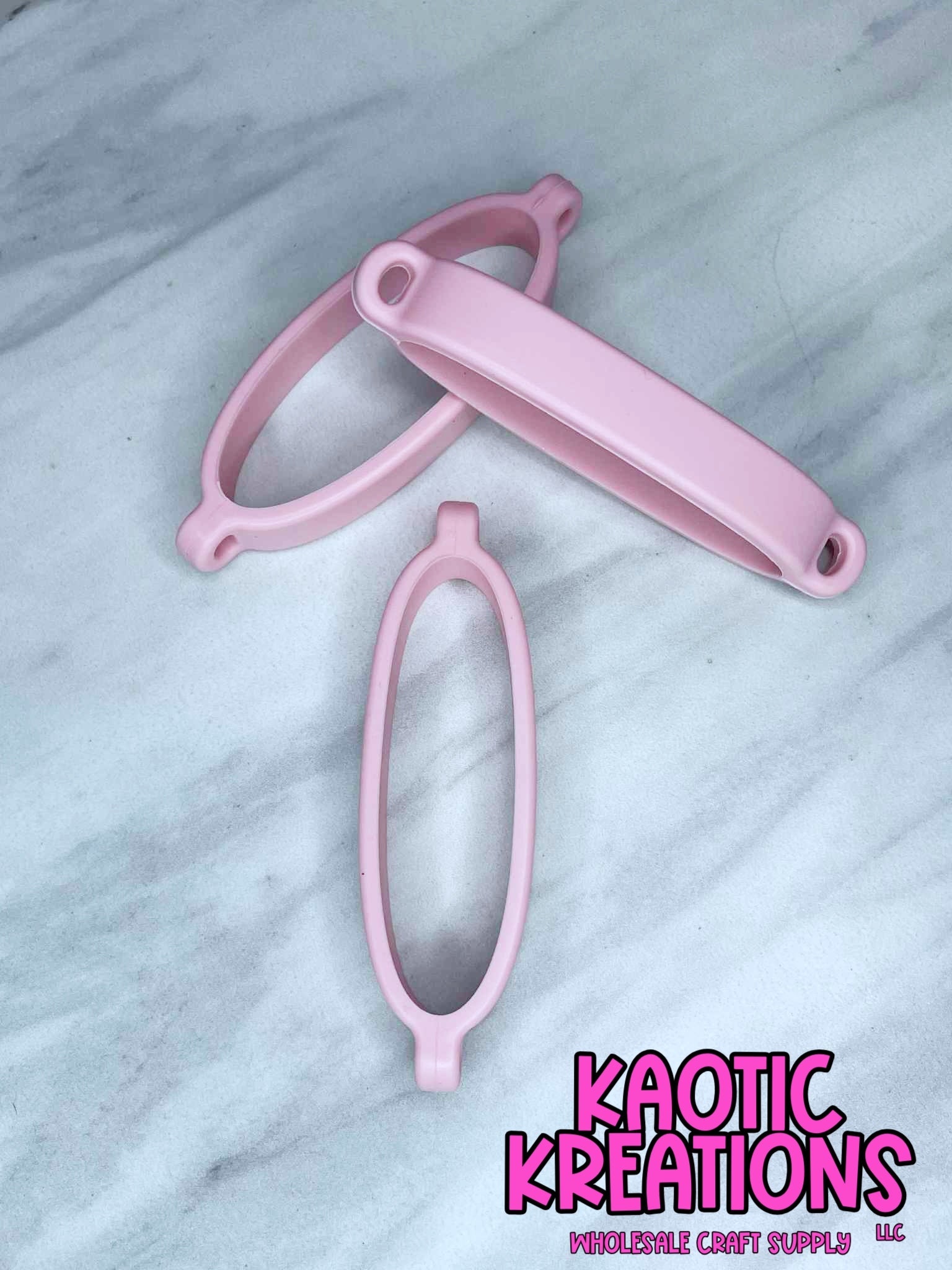 BEADABLE TUMBLER SILICONE CARRIER RING #18 PINK (1ct)