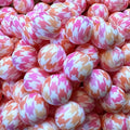 P445 SUMMER SPLASH HOUNDSTOOTH 15MM PRINT (10ct)