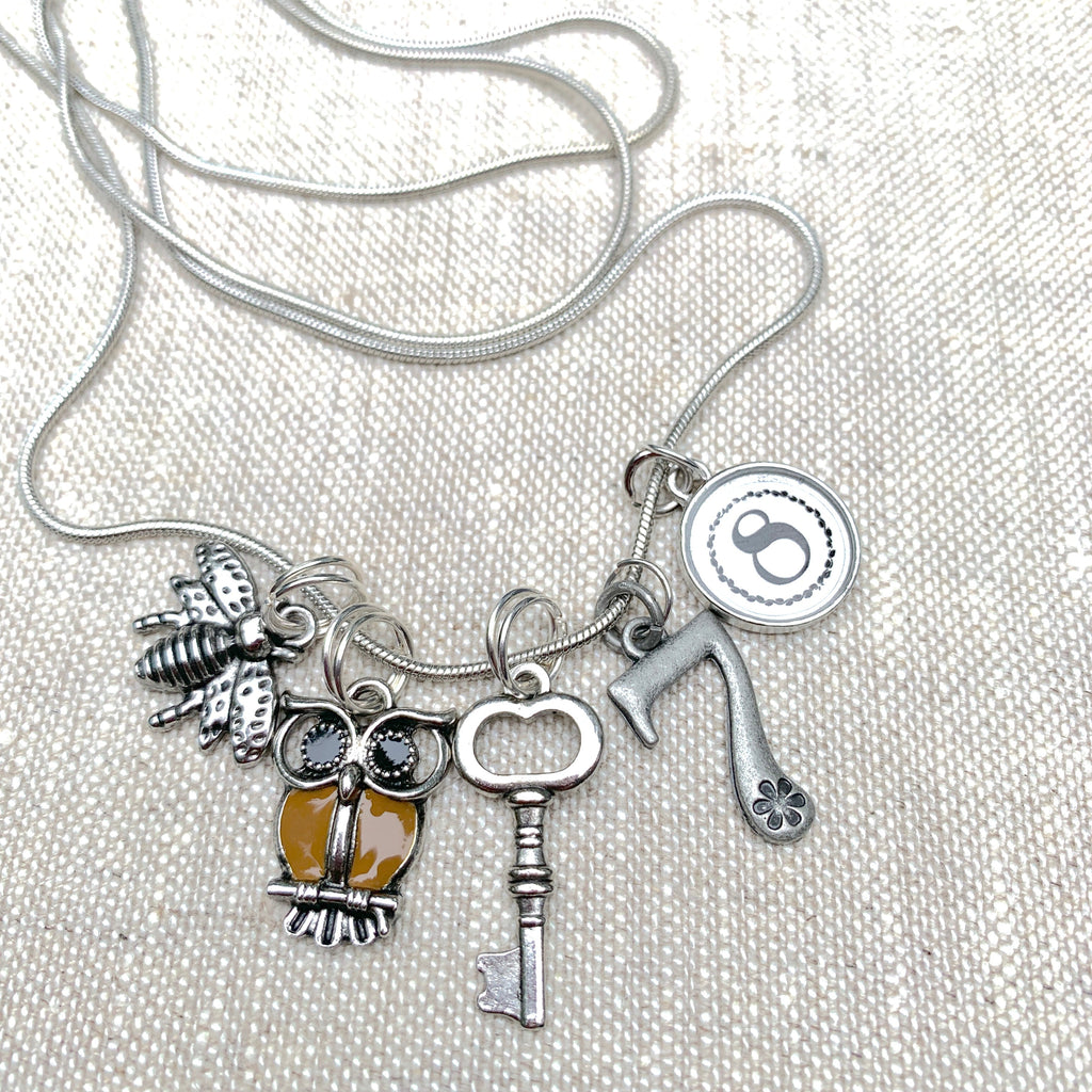 Vintage Number Charms Collection 0 through 9, 10pc Charm Set