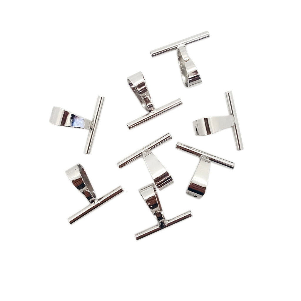 Silver Brooch-to-Pendant Converter 8pc