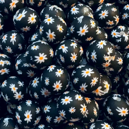 P500 LITTLE BLACK DAISY 15MM PRINT (10ct)