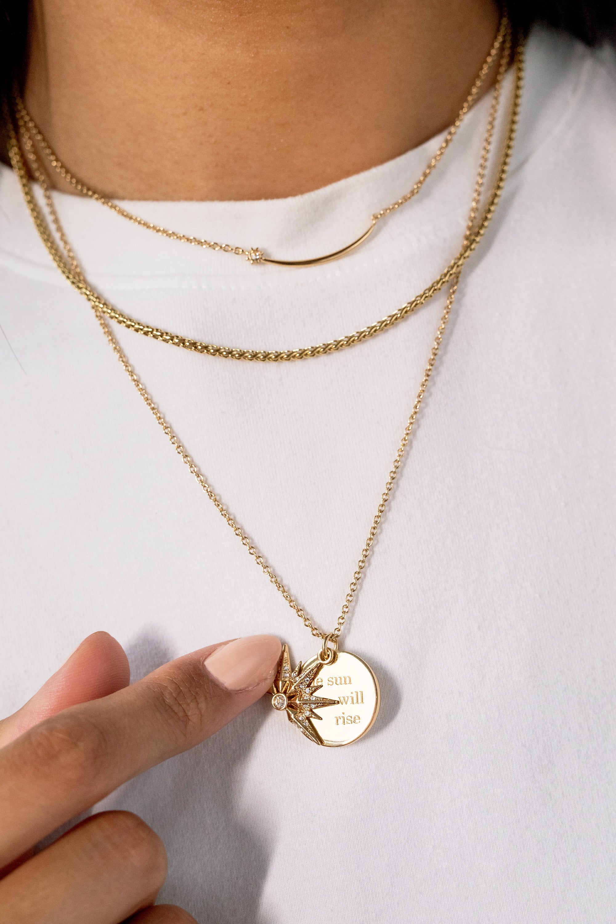 Wheat Chain Charm & Layering Necklace