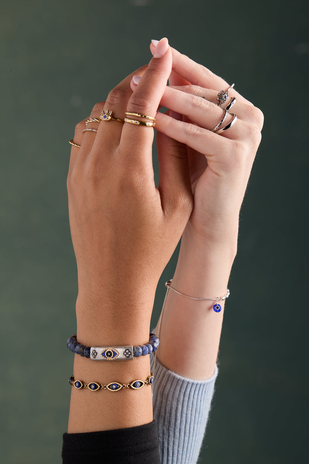 Evil Eye Pull Chain Bracelet