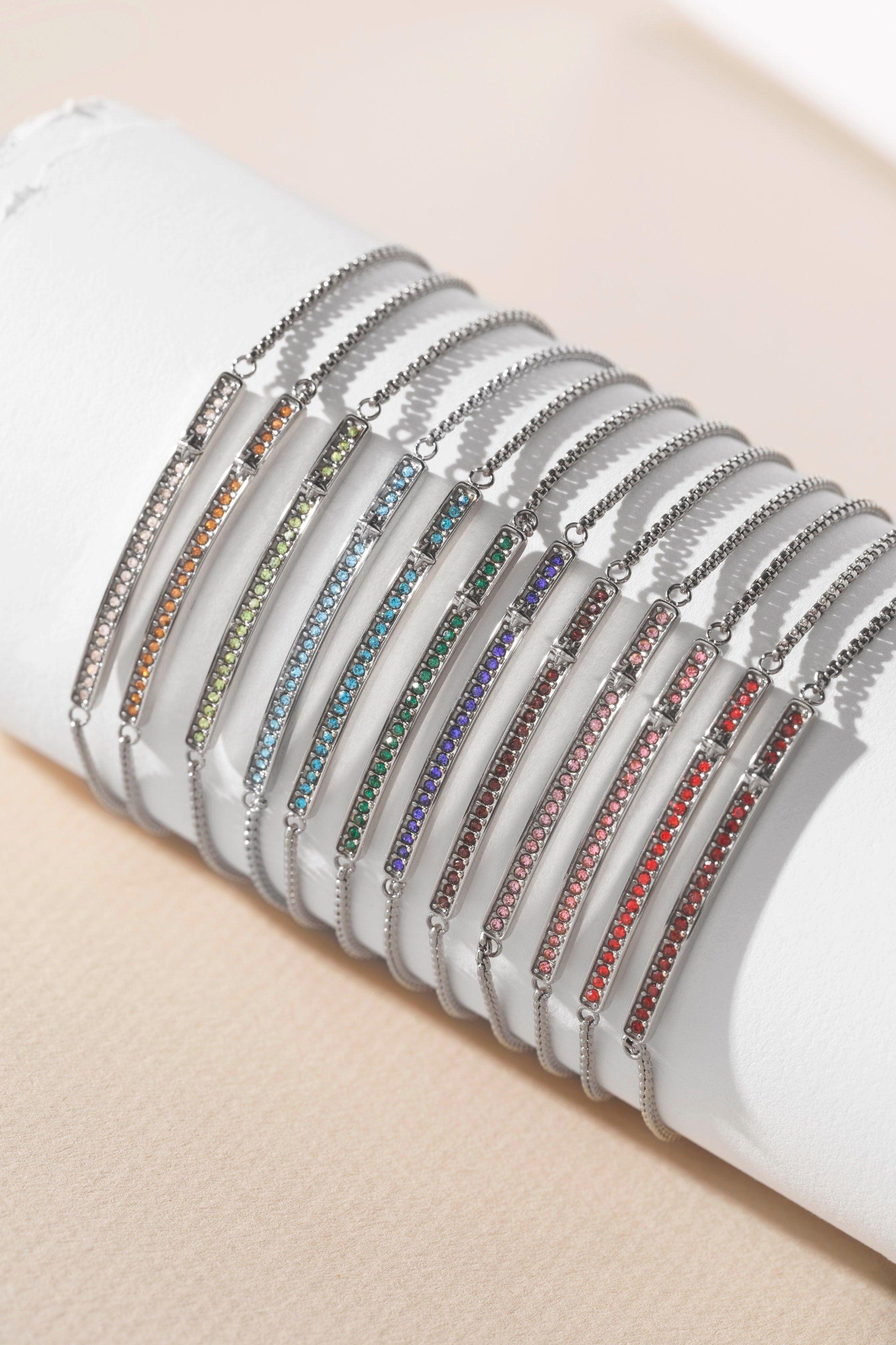 December Everyday Birthstone Pave Bolo Bracelet
