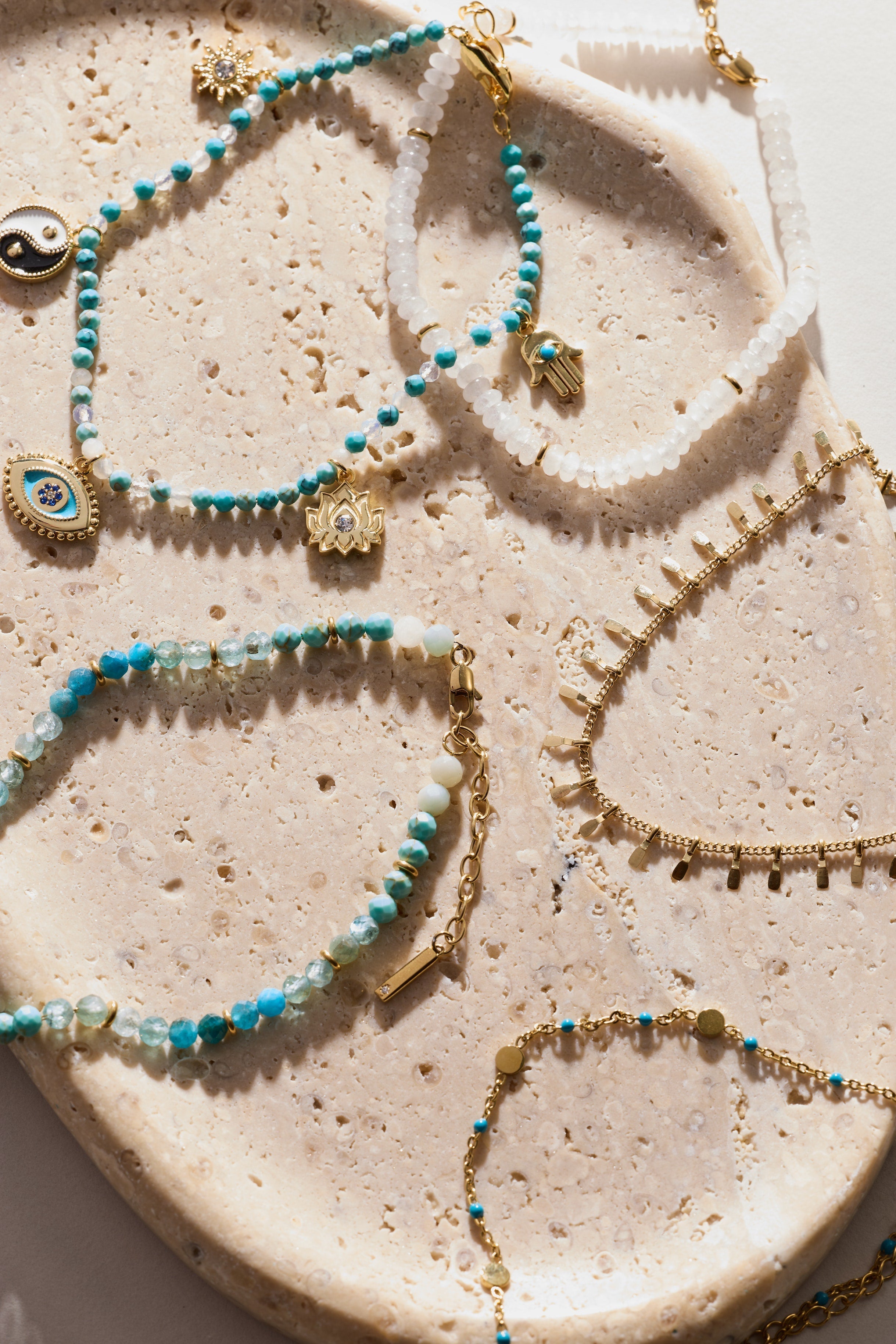 Healing Stone Charm Anklet