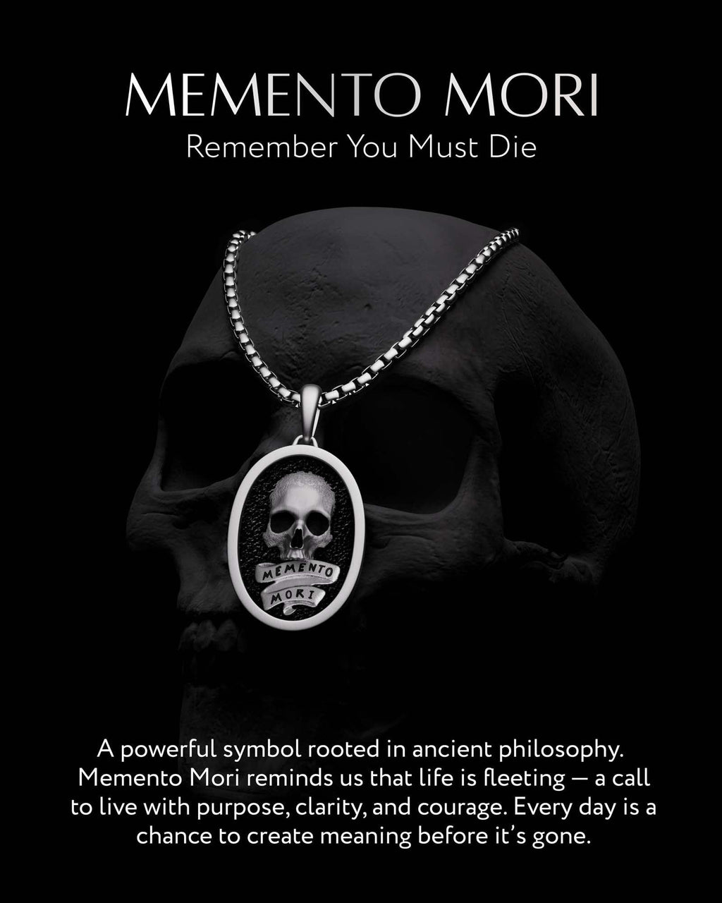 Memento Mori Pendant Necklace