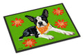 Cosmo Cutie Boston Terrier Doormat Indoor Outdoor 24H X 36W Front Door Mat Rugs for Entryway, Non Slip Washable Low Pile,
