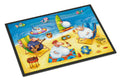 Party Pigs on the Beach Doormat Indoor Outdoor 18H X 27W Front Door Mat Rugs for Entryway, Non Slip Washable