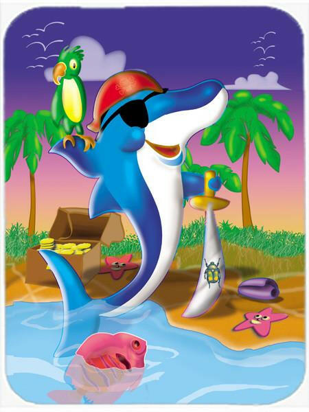 Dolphin Pirate Mouse Pad, Heat Resistant Trivet Hot Pad , Non Slip Rubber Desk Mat, Kitchen Counter Protector, Home Office Decor Gift