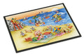 Animals Swimming at the Beach Doormat Indoor Outdoor 18H X 27W Front Door Mat Rugs for Entryway, Non Slip Washable