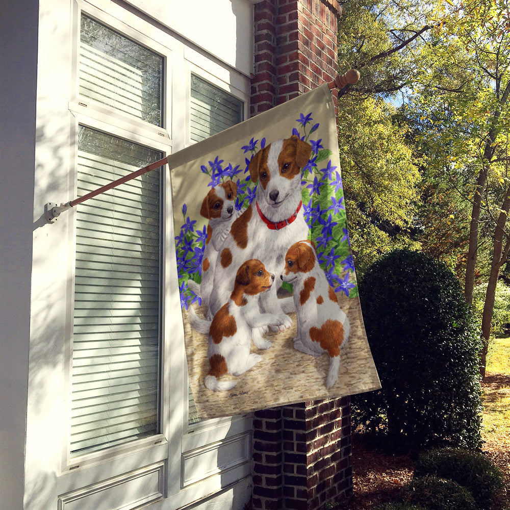 Jack Russell Terriers House Flag 28x40 Porch Sleeve Pole Decorative Outside Yard Banner Artwork Wall Hanging, Polyester