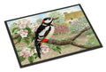 Woodpecker Doormat Indoor Outdoor 24H X 36W Front Door Mat Rugs for Entryway, Non Slip Washable Low Pile,