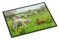 Lambs, Sheep and Rabbit Hare Doormat Indoor Outdoor 18H X 27W Front Door Mat Rugs for Entryway, Non Slip Washable