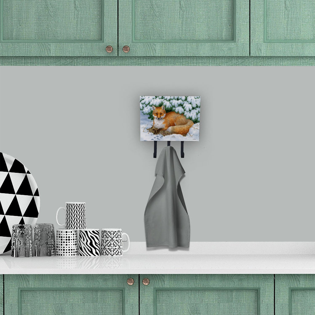 Winter Fox Leash or Key Holder Wall Hooks, Coat Rack Wall Mount, for Hanging Keys, Towels, Aprons, Leashes