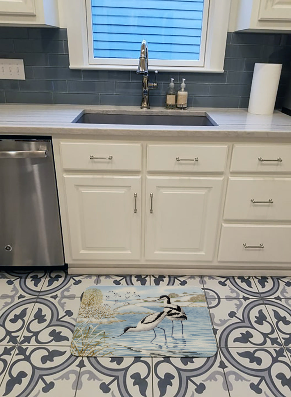 Avocet Memory Foam Kitchen Mat Machine Washable Anti-Fatigue Cushion Comfort Bath or Kitchen Rug