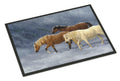 Seeking Shelter Horses Doormat Indoor Outdoor 18H X 27W Front Door Mat Rugs for Entryway, Non Slip Washable