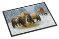 Shetland Ponies Doormat Indoor Outdoor 24H X 36W Front Door Mat Rugs for Entryway, Non Slip Washable Low Pile,