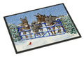 Donkeys and Cardinal Doormat Indoor Outdoor 18H X 27W Front Door Mat Rugs for Entryway, Non Slip Washable