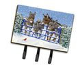 Donkeys and Cardinal Leash or Key Holder Wall Hooks, Coat Rack Wall Mount, for Hanging Keys, Towels, Aprons, Leashes