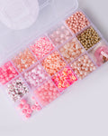 Shades of Pink DIY Letter Bead Box
