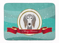 Saluki Merry Christmas Memory Foam Kitchen Mat Machine Washable Anti-Fatigue Cushion Comfort Bath or Kitchen Rug