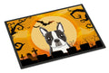 Halloween Boston Terrier Doormat Indoor Outdoor 24H X 36W Front Door Mat Rugs for Entryway, Non Slip Washable Low Pile,