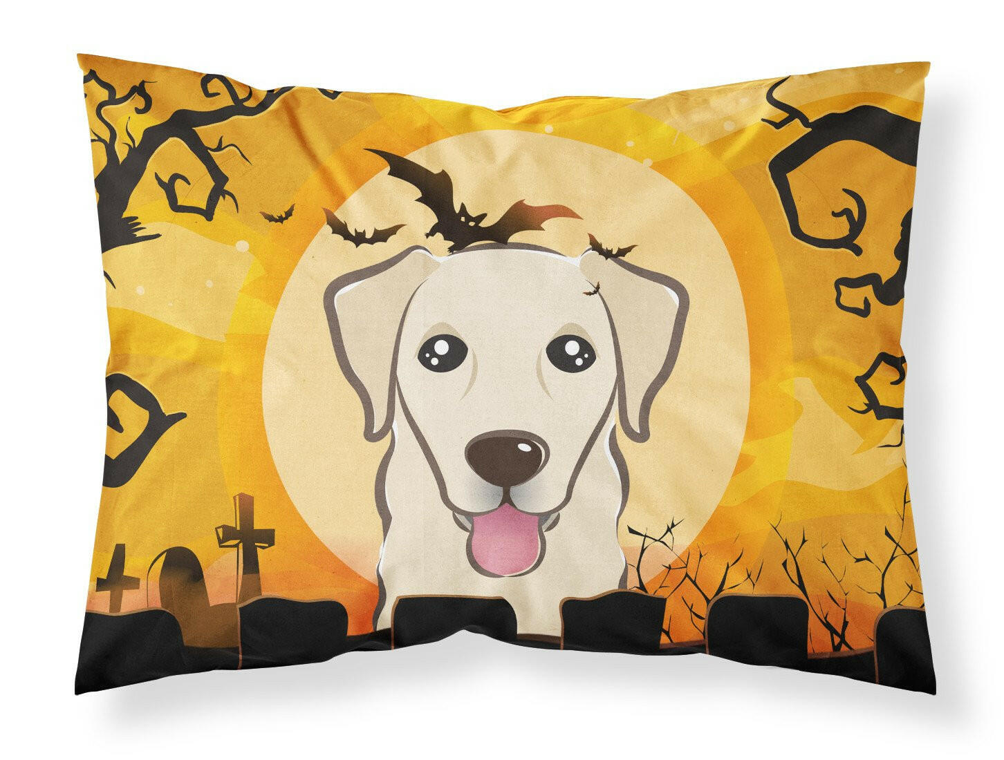 Halloween Golden Retriever Standard Pillowcase Lightweight Super Soft Easy Care Decorative Artwork Pillowcase, Standard