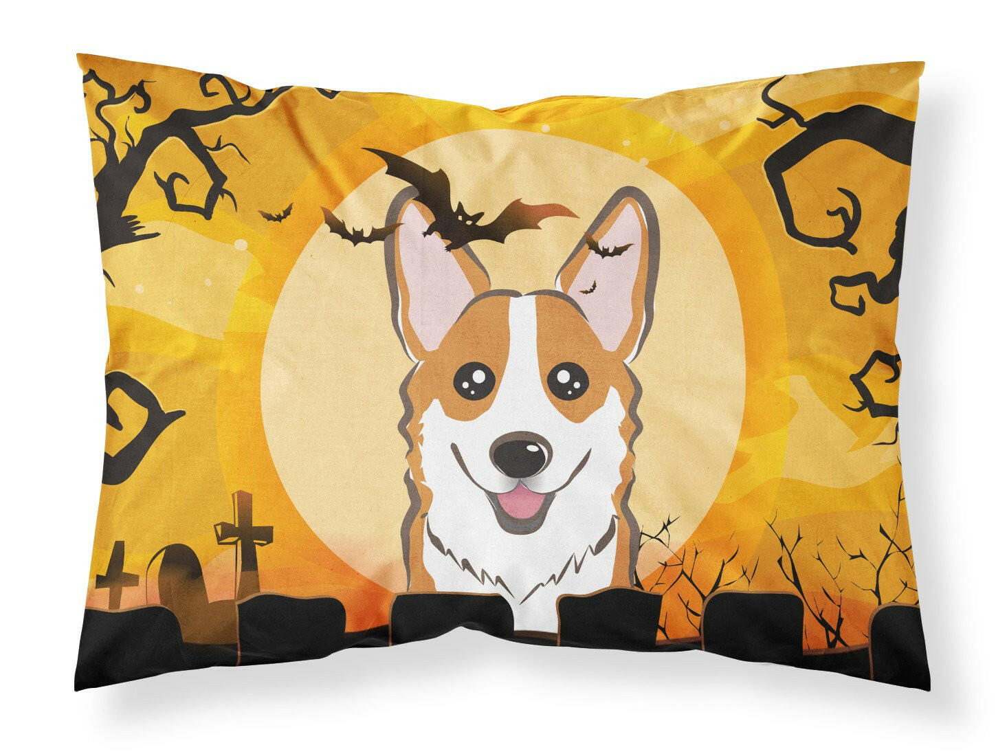 Halloween Red Corgi Standard Pillowcase Lightweight Super Soft Easy Care Decorative Artwork Pillowcase, Standard