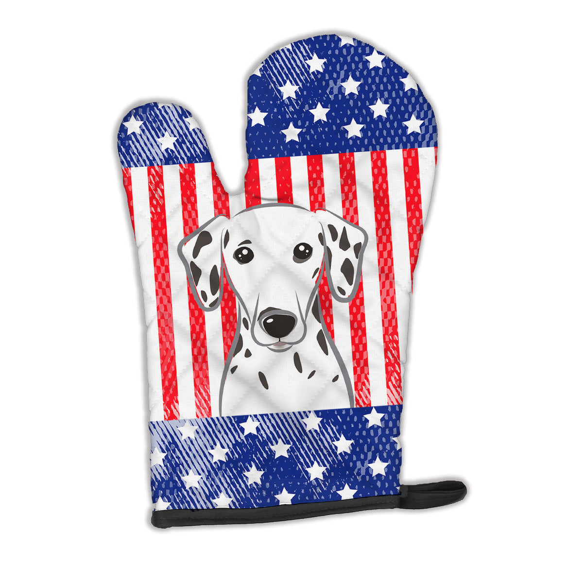 American Flag and Dalmatian Oven Mitt Heat Resistant Thick Oven Mitt for Hot Pans and Oven, Kitchen Mitt Protect Hands, Cooking Baking Glove