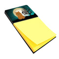 Halloween Scary Norwich Terrier Watercolor Sticky Note Holder Refillable Dispenser Desk Accessory 3x3 Pad Gift
