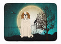 Halloween Scary Saint Bernard Memory Foam Kitchen Mat Machine Washable Anti-Fatigue Cushion Comfort Bath or Kitchen Rug