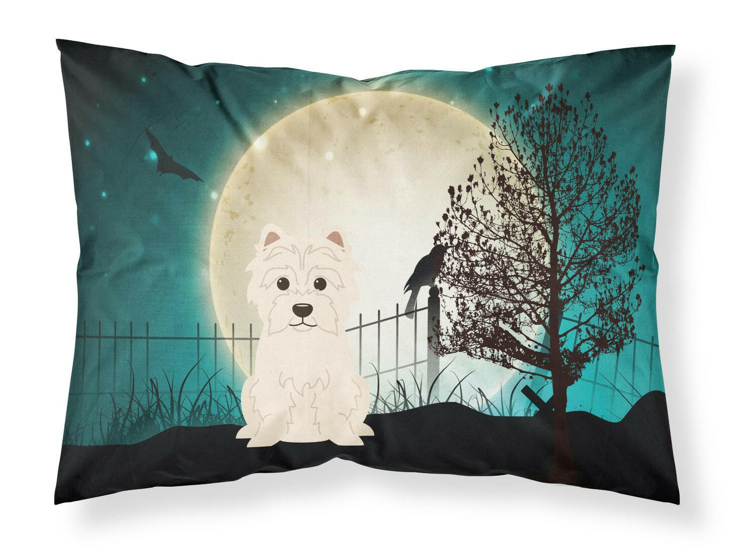 Halloween Scary Westie Standard Pillowcase Lightweight Super Soft Easy Care Decorative Artwork Pillowcase, Standard