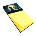 Halloween Scary Giant Schnauzer Watercolor Sticky Note Holder Refillable Dispenser Desk Accessory 3x3 Pad Gift