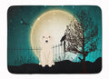 Halloween Scary Bedlington Terrier Sandy Memory Foam Kitchen Mat Machine Washable Anti-Fatigue Cushion Comfort Bath or Kitchen Rug