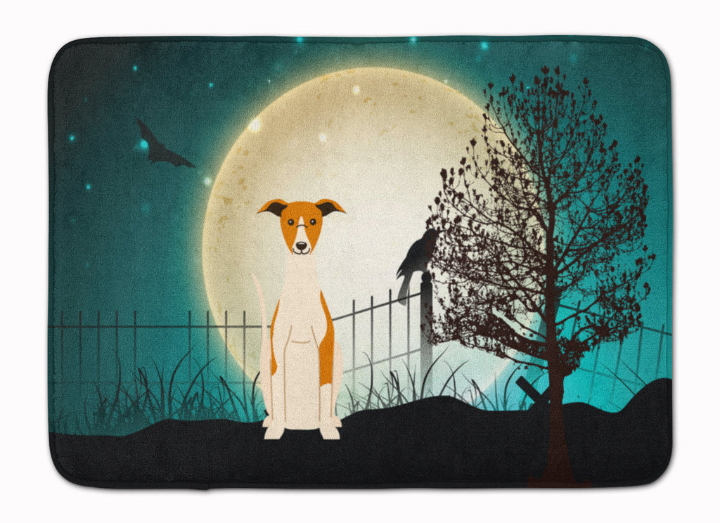 Halloween Scary Whippet Memory Foam Kitchen Mat Machine Washable Anti-Fatigue Cushion Comfort Bath or Kitchen Rug
