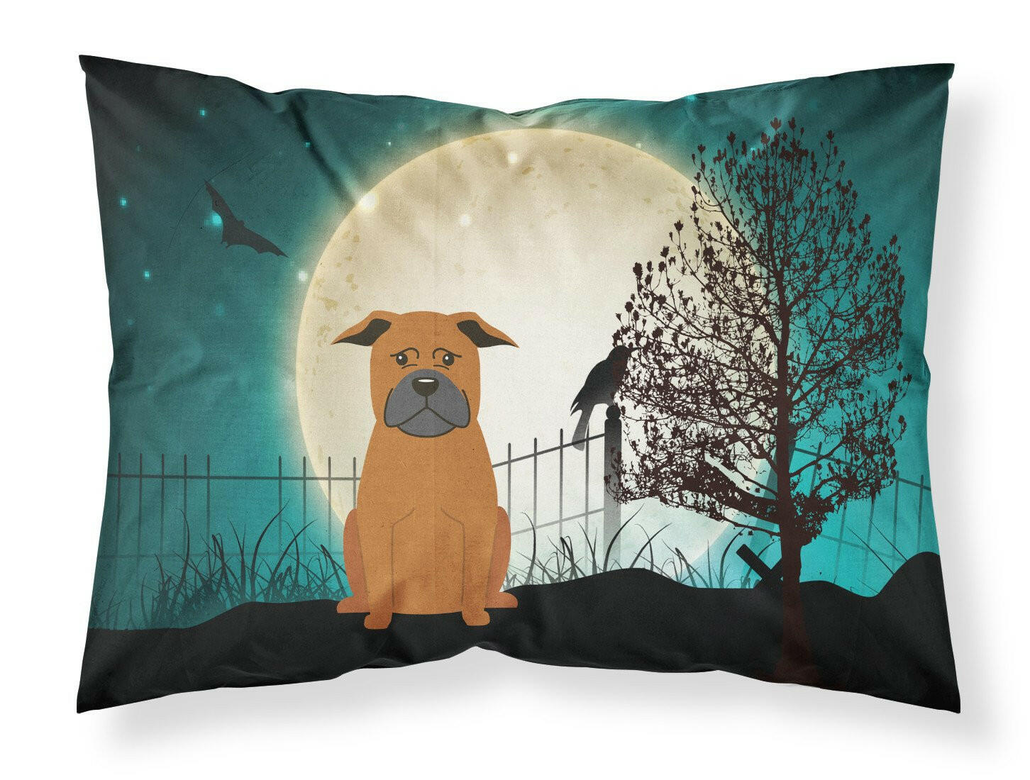 Halloween Scary Chinese Chongqing Dog Standard Pillowcase Lightweight Super Soft Easy Care Decorative Artwork Pillowcase, Standard