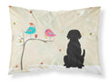 Christmas Presents between Friends Labrador Retriever - Black Standard Pillowcase Lightweight Super Soft Easy Care Decorative Artwork Pillowcase, Standard