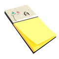 Christmas Presents between Friends Shih Tzu - Black and White Watercolor Sticky Note Holder Refillable Dispenser Desk Accessory 3x3 Pad Gift