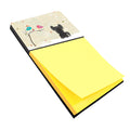 Christmas Presents between Friends Chinese Crested - Black Watercolor Sticky Note Holder Refillable Dispenser Desk Accessory 3x3 Pad Gift