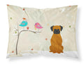 Christmas Presents between Friends Boxer - Fawn Standard Pillowcase Lightweight Super Soft Easy Care Decorative Artwork Pillowcase, Standard