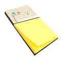 Christmas Presents between Friends Bull Terrier - White Watercolor Sticky Note Holder Refillable Dispenser Desk Accessory 3x3 Pad Gift